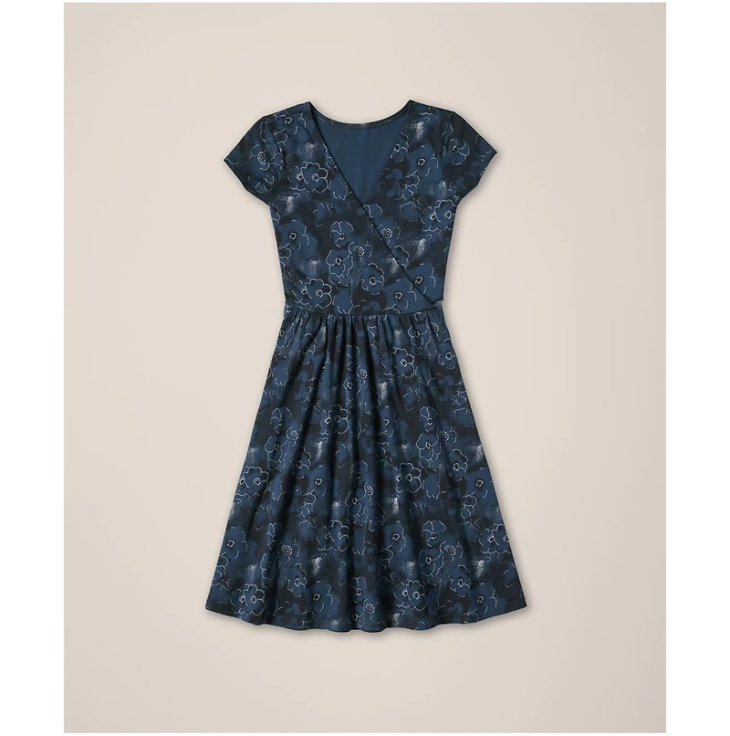 Pact Fit & Flare Crossover Dress