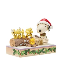 Jim Shore Snoopy and Woodstock Roasting Figurine