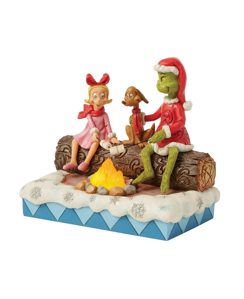 Jim Shore Grinch, Max and Cindy Roasting Figurine