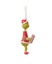 Jim Shore Grinch with Book Ornament