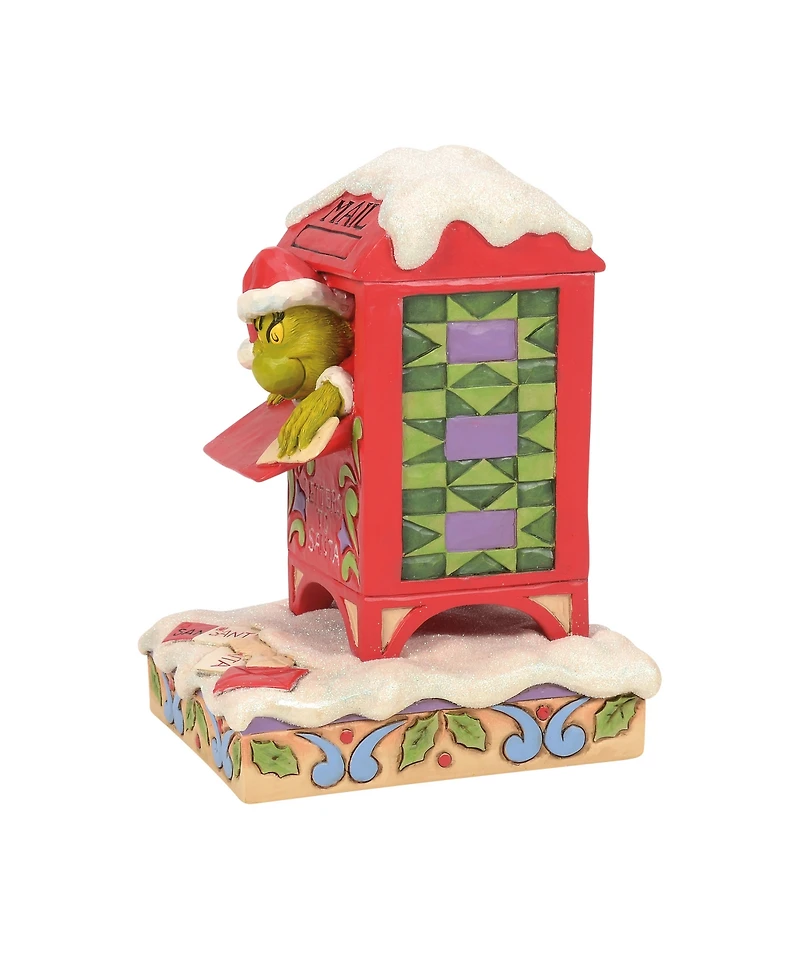 Jim Shore Grinch in Mailbox Figurine