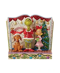 Jim Shore Grinch with Max and Cindy Figurine