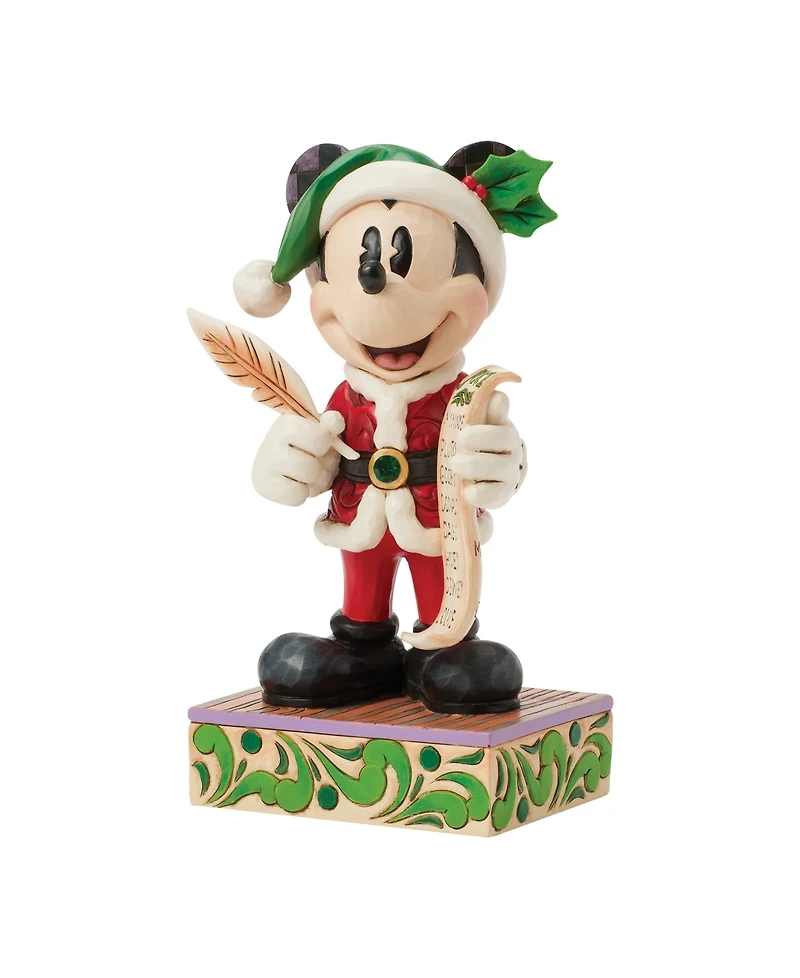 Jim Shore Santa Mickey with List Figurine