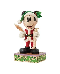 Jim Shore Santa Mickey with List Figurine