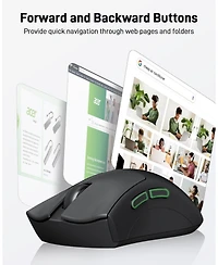 Acer Wireless Mouse, 1200 dpi, 5 Buttons, 2.4GHz usb Receiver, Compatible with Windows, macOS, Android