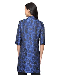Alex Evenings Women's 3/4-Sleeve Jacquard Collar Jacket and Tank Set