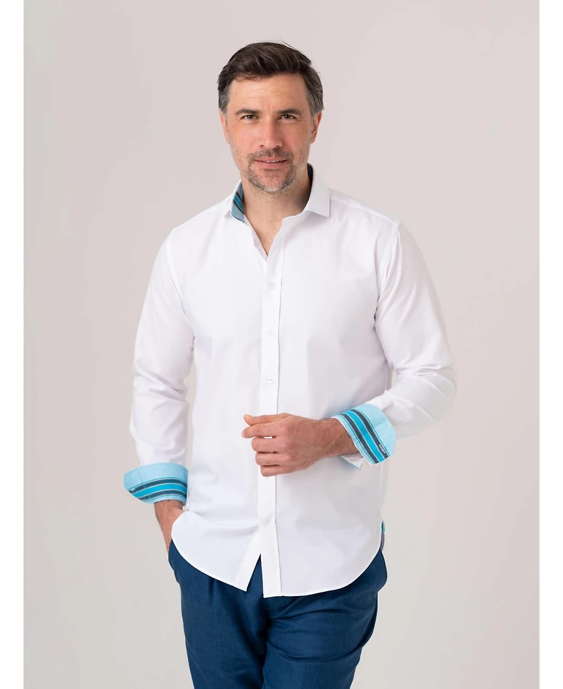 Koy Clothing Men's Pinpoint Oxford Long Sleeve Shirt