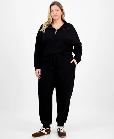 And Now This Trendy Plus Size Cozy Scuba Jogger Pants, Macy's Exclusive