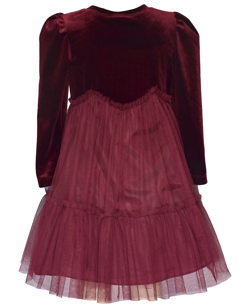 Bonnie Jean Little and Toddler Girls Velvet Ballerina Dress