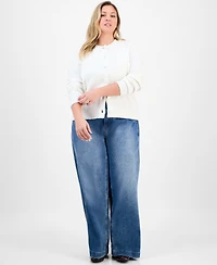 And Now This Trendy Plus Bow Soutache Cardigan, Macy's Exclusive
