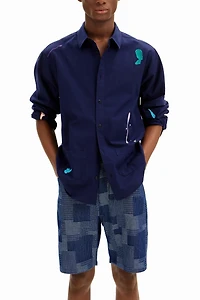 Desigual Men's Patch denim shorts