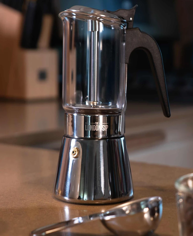 London Sip Stainless Steel 6-Cup Espresso Maker