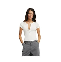 Cotton On Women's Christy Henley Tee