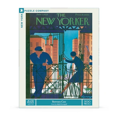 New York Puzzle Company Between Cars 500 Piece Puzzle