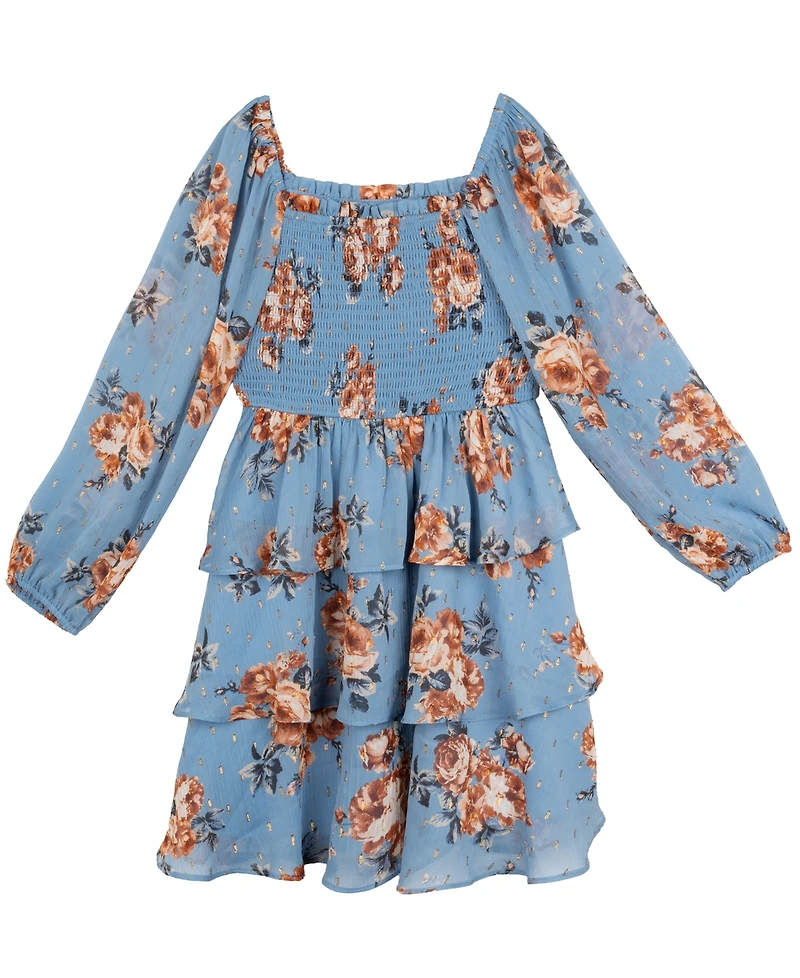 Rare Editions Big Girls 2-Piece Chiffon Bow and Dress Set