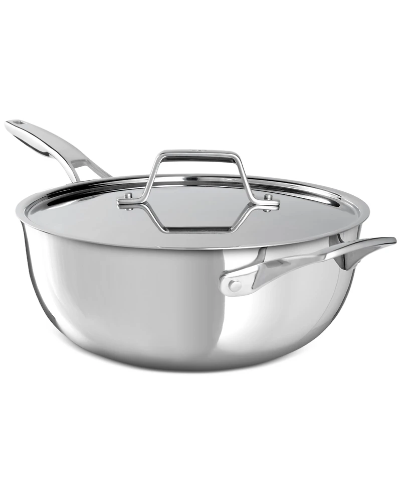 Calphalon Premier Stainless Steel 4.5 Quart Chef's Pan with Lid