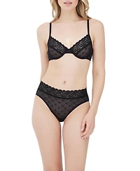 Skarlett Blue Women's Dare Dot Pattern Unlined Underwire Bra