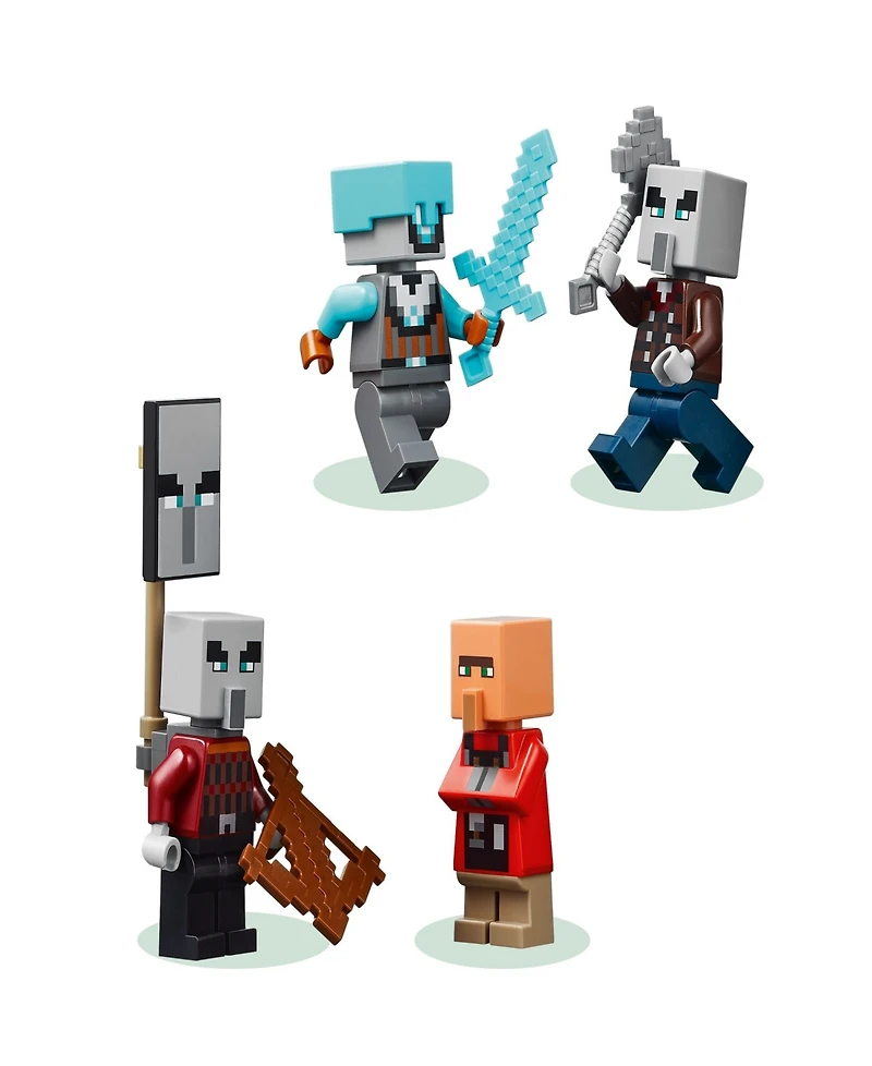 Lego Minecraft the Pillager Outpost and Ravager 21278 Toy Building Set, 665 Pieces