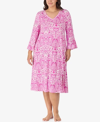 Ellen Tracy Plus Below Elbow Midi Lounger