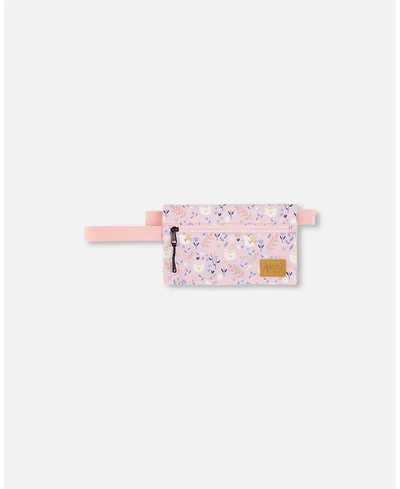 Deux par Deux Girl Double Pencil Case Lilac Retro Flower Print - Toddler|Child