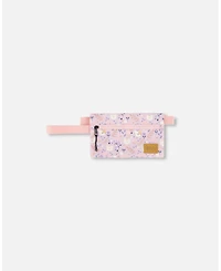 Deux par Deux Girl Double Pencil Case Lilac Retro Flower Print - Toddler|Child