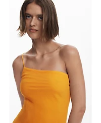 Desigual Women's Asymmetric layered midi dress