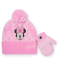Minnie Mouse Toddler Girls 2-Piece Beanie and Mitten Set