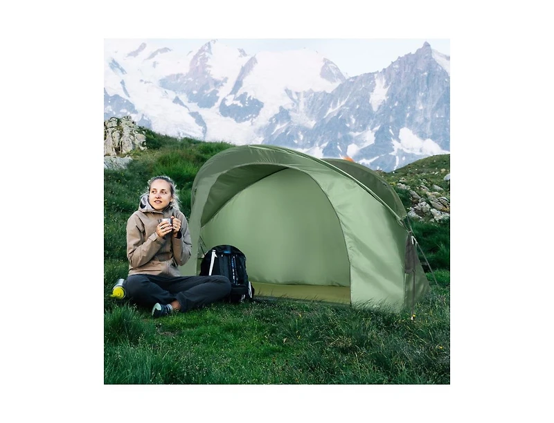 Akiudex 1-Person Camping Tent with Elevated Cot and Carrying Bag