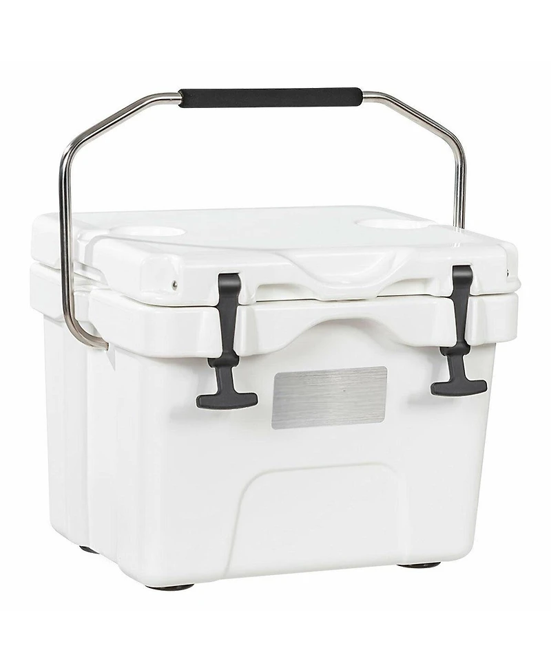 Akiudex Heavy-Duty Portable Cooler with Handle and Cup Holders