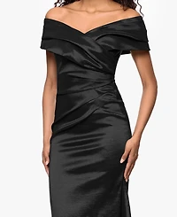 Betsy & Adam Petite Off-the-Shoulder Dress
