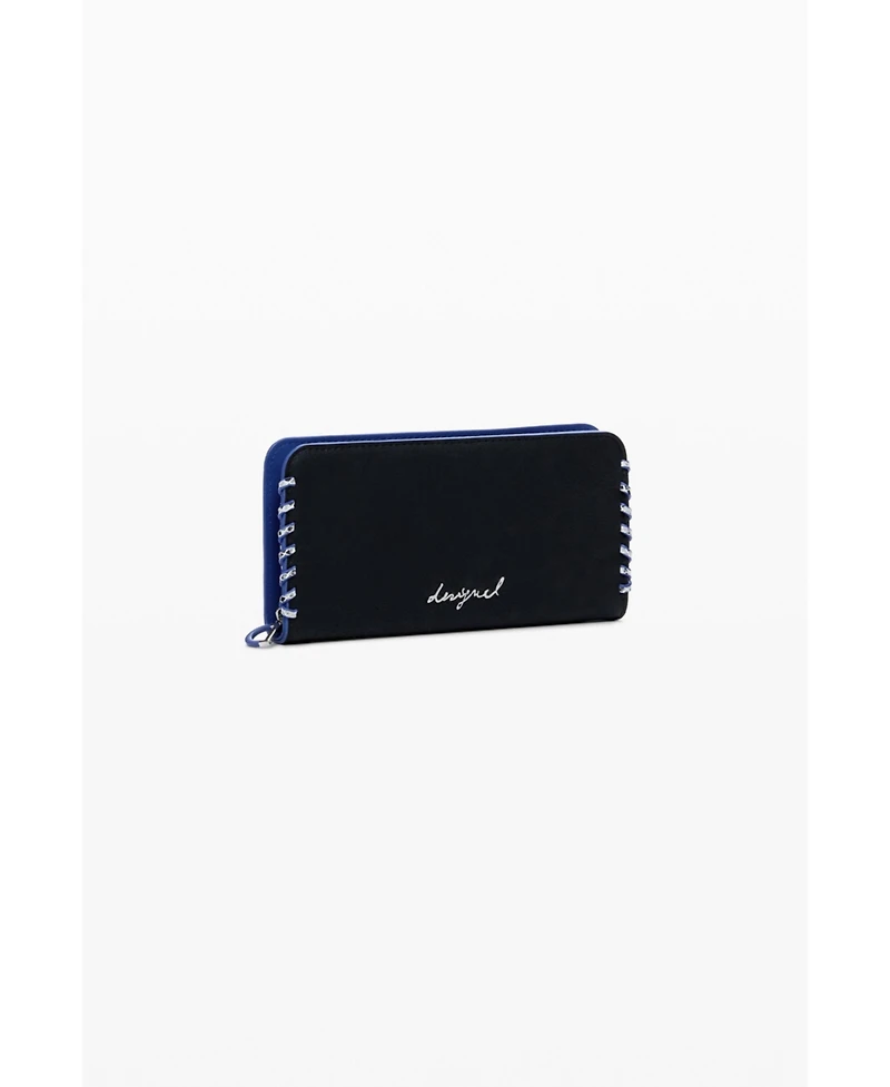 Desigual Women's Large wallet with side stitching