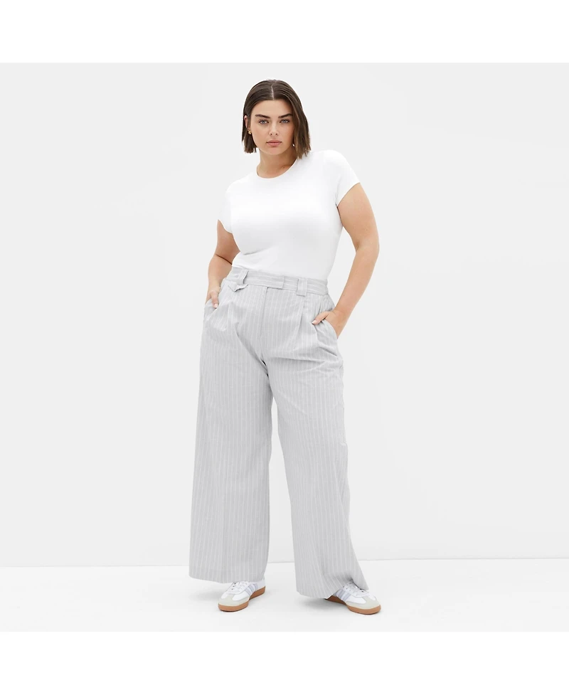 City Chic Plus Jazmin Straight Pant