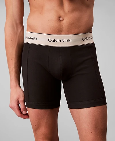 Calvin Klein Men's 3-Pack Stretch Cotton Boxer Briefs