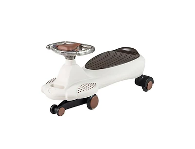 Akiudex Kids Ride-On Wiggle Car with Lights, Music & Adjustable Pull Rope