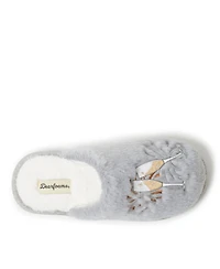 Dearfoams Women's Bridal Celebration Fuzzy Scuff House Slipper