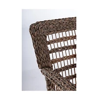 Jiallo Faux Sea Grass Resin Rattan Coffee Table