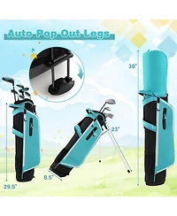 Akiudex 11-13 Years Junior Golf Club Set with Stand Bag and Headcovers