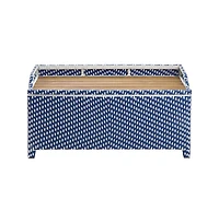Enitial Star Azur Poolside Outdoor Wicker Metal Storage Bench