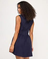 Seni & Cade Juniors' Sleeveless Drop Waist Short Dress