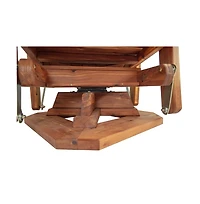 American Furniture Classics Cedar Adirondack Swivel Glider