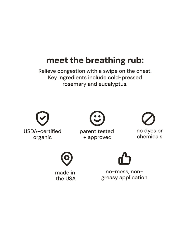 Oogiebear Unisex Breathing Rub Balm