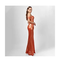 Bariano Women's Bridie Corset Drape Gown