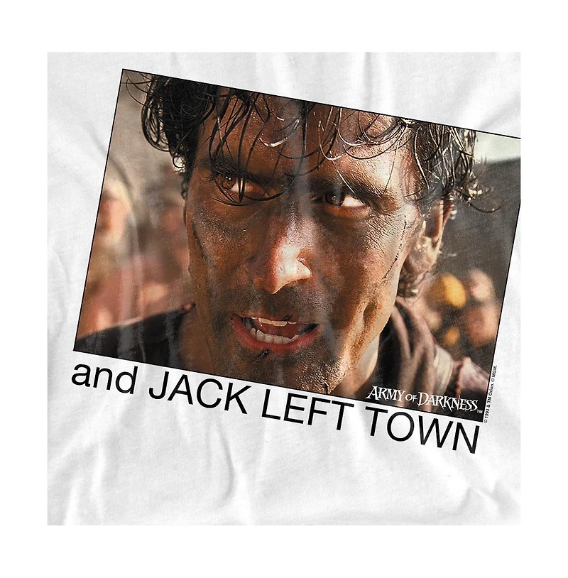 Logovision Men's Army Of Darkness Jack Left Town T-Shirt