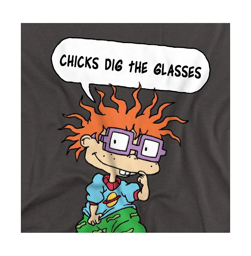 Logovision Men's Rugrats Chucky Chicks Dig The Glasses T-Shirt