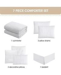 Stratford Park Lexia Leaves 7-Pc. Comforter Set, California King