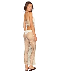 Beach Bunny Swimwear Women's Crochet Pearl Detail Cover Up Skirt