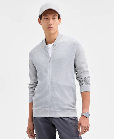 Alfani Men's Pique Knit Bomber Jacket, Created for Macy's