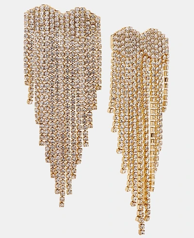 I.n.c. International Concepts Pave Heart Chandelier Earrings, Macy's Exclusive