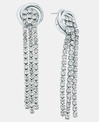 I.n.c. International Concepts Crystal Tassel Knot Statement Earrings, Macy's Exclusive