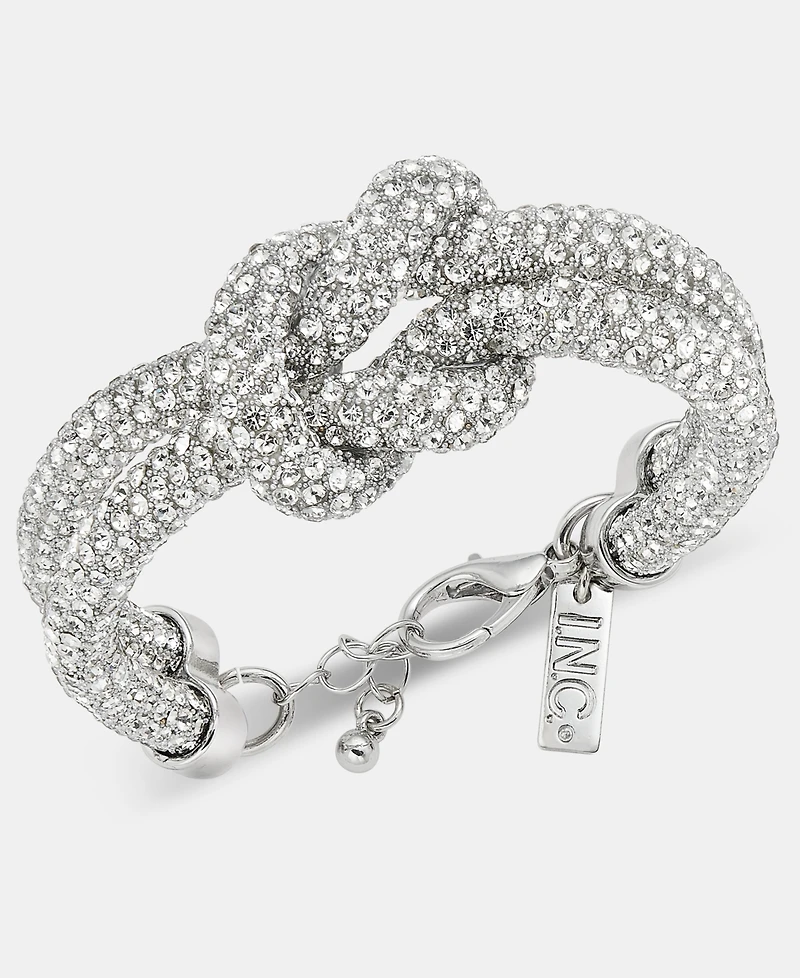 I.n.c. International Concepts Rhinestone Knot Flex Bracelet, Macy's Exclusive